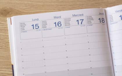dias da semana em francês